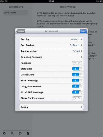 WriteRoom iPad 4