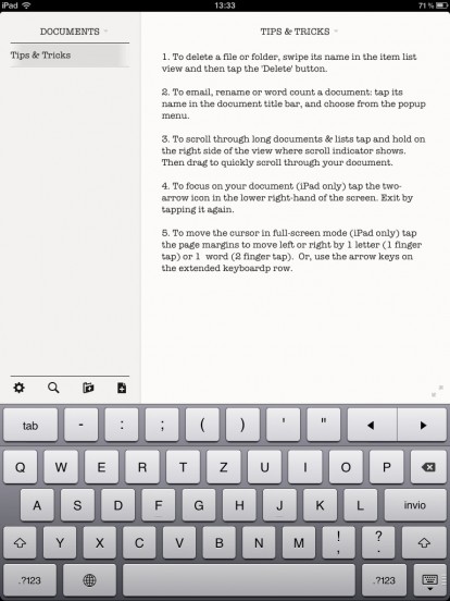 WriteRoom iPad 7