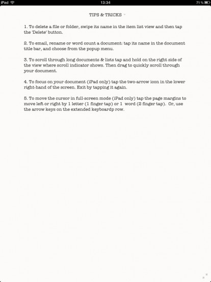 WriteRoom iPad 8