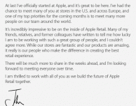 John Browett dirama la sua prima comunicazione al team degli Apple Store