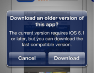 Apple introduce il supporto al download di versioni precedenti della applicazioni su App Store