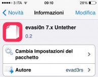 Evasi0n: il pacchetto “Untether” si aggiorna su Cydia