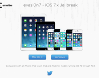 Evasi0n7 si aggiorna e corregge i problemi con il Jailbreak su iPad mini Retina