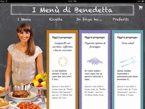 Menu Di Pesce Per Natale Benedetta Parodi.I Menu Di Benedetta Arriva Su Ipad Con Un App E Un Ebook Ipad Iphone Italia