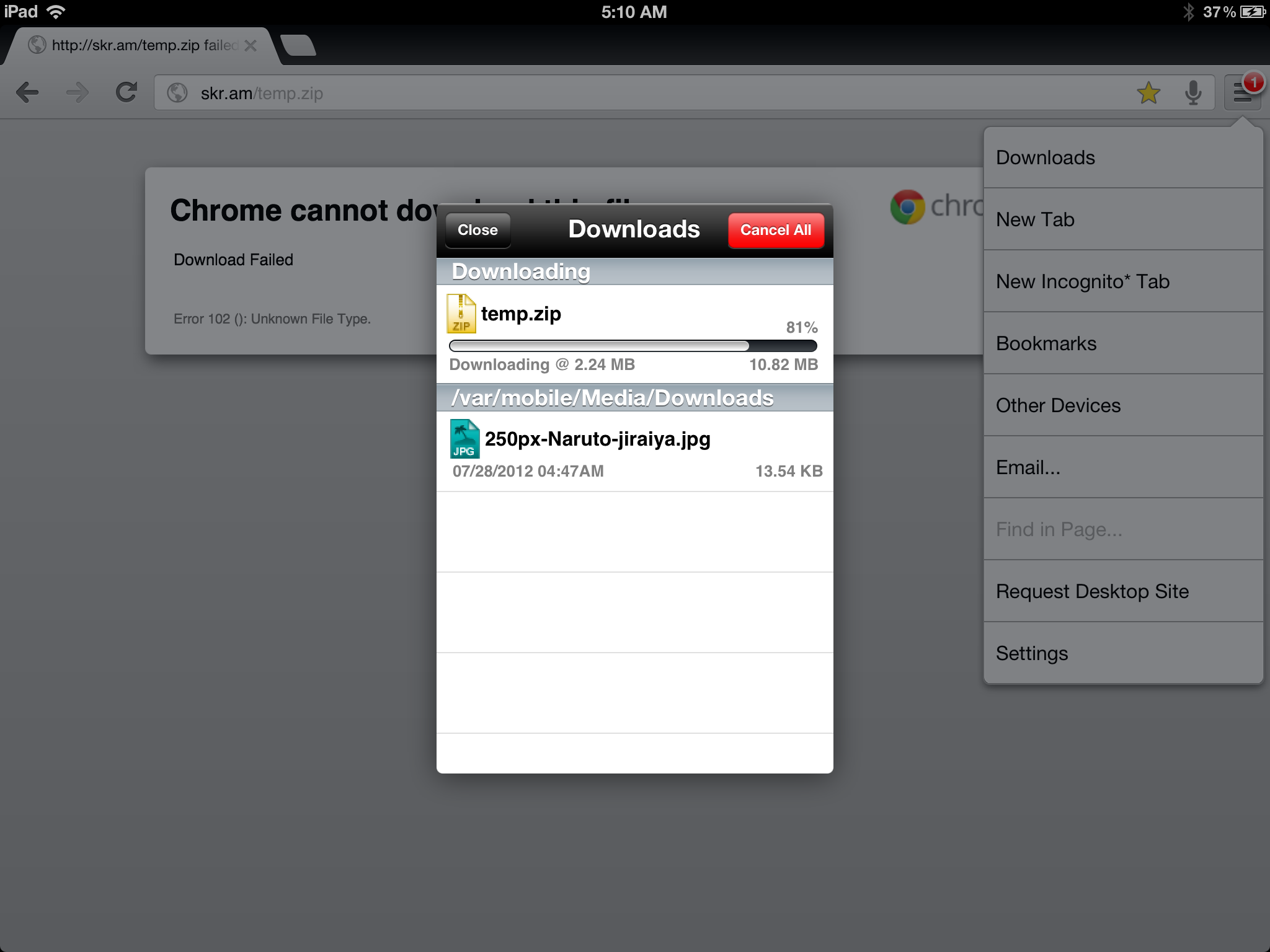 download google chrome for ipad