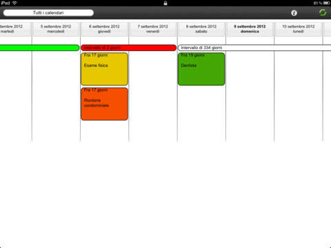 Calendar Timeline iPad pic0