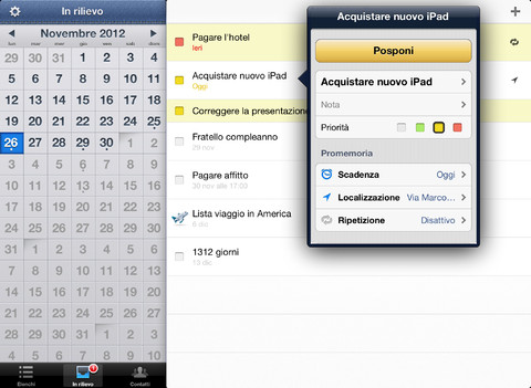 Pocket Lists - l'app per checklist e attività iPad pic1