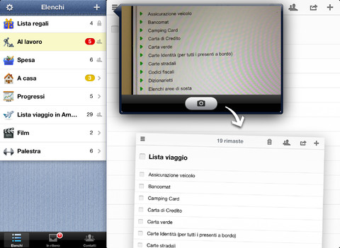 Pocket Lists - l'app per checklist e attività iPad pic2