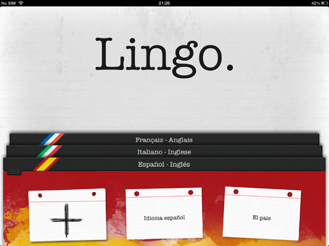 Lingo iPad pic0