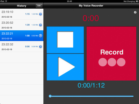 Registratore Vocale iPad pic0