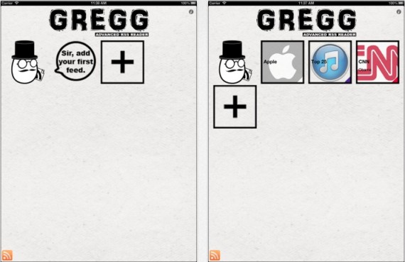Gregg - Advanced RSS Reader iPad pic0