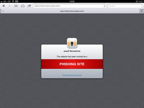 avast! SecureLine VPN iPad pic2