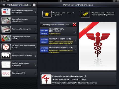 Farmaci - prontuario completo iPad pic0