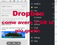 Spazio extra su Dropbox con l’app gratuita Mailbox