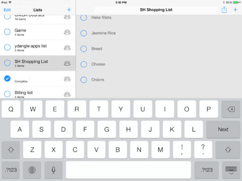 List Weaver iPad pic1