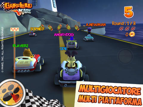 Garfield Kart iPad pic2