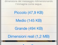 Ridurre il peso delle immagini su iOS? Si, con Mail