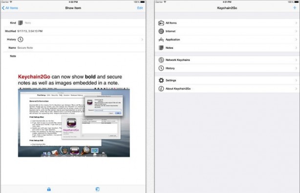 Keychain2Go iPad pic0