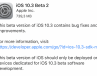 Disponibile iOS 10.3 Beta 2 per sviluppatori