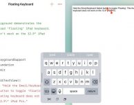 Swift Playground si arricchisce di una nuova Floating Keyboard su iPad!