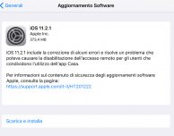 Apple rilascia iOS 11.2.1